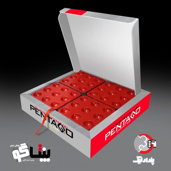 1 بازی فکری پنتاگو جعبه ای (RED)