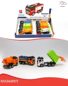 ماشین فلزی اسباب بازی خدمات شهری