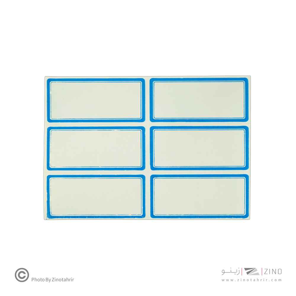 برچسب دورآبی خارجی کد15 سایز6.8*3.5