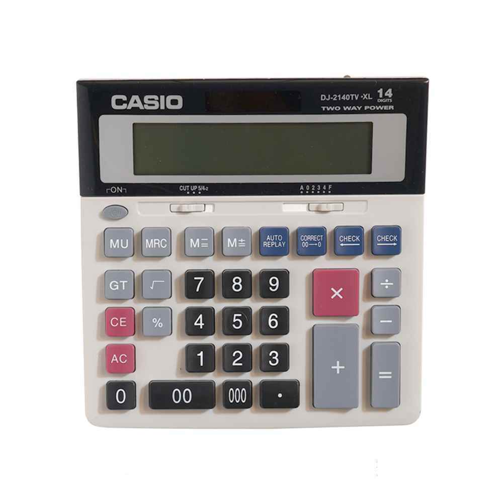 ماشین حساب رومیزی 3صفر 14رقم کاسیک DJ-2140TV.XL