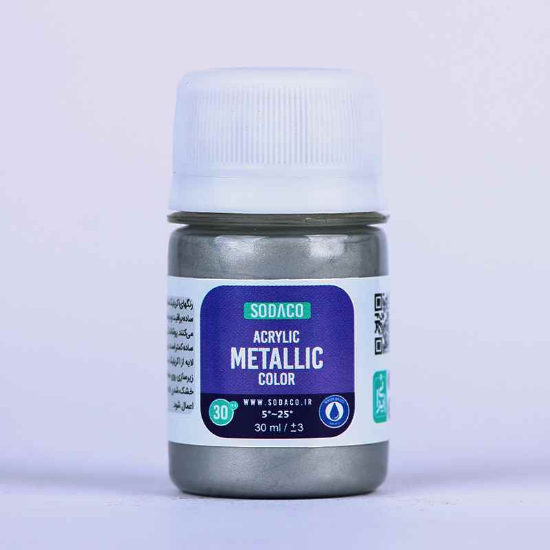 اکریلیک متالیک30میل سوداکو نقره ای کد00295