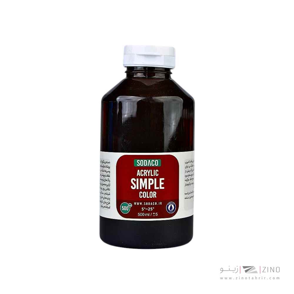 اکریلیک ساده500میل سوداکو مشکی کد04324