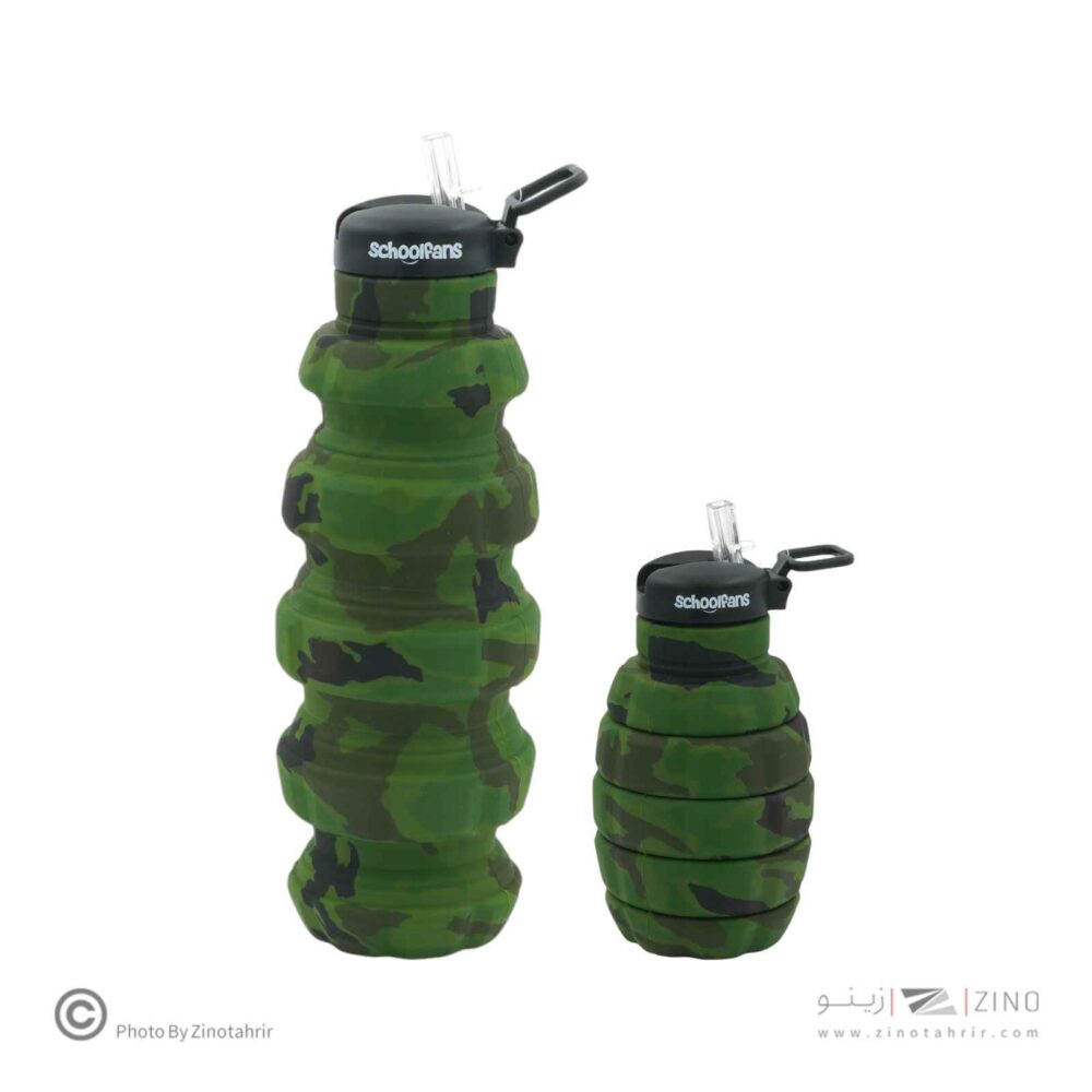 قمقمه سیلیکونی آکاردئونی نارنجک اسکول فنز کد9342