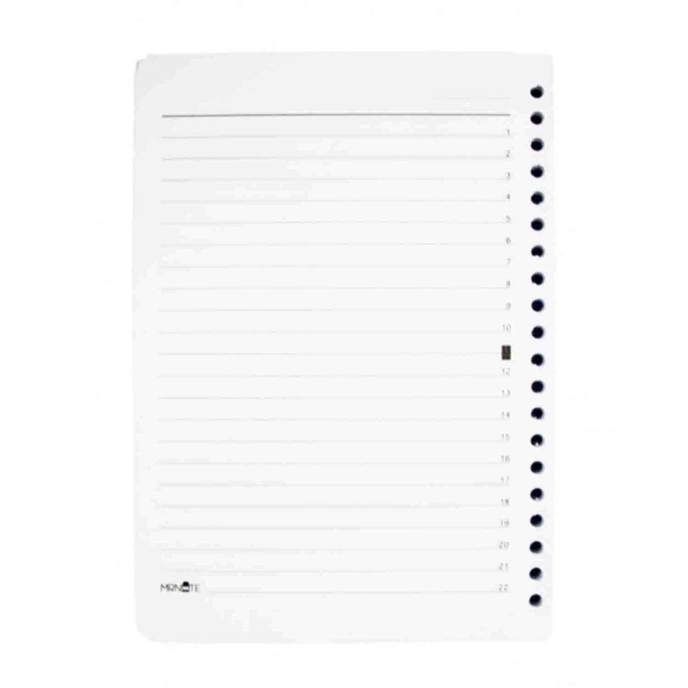 یدک کلاسور20حلقه 100برگ A5مسترنوت کد986 کارتن 50عددی