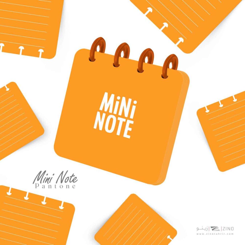 دفتریادداشت100برگ10*10دکمه ای مینی آبرنگ کدA004