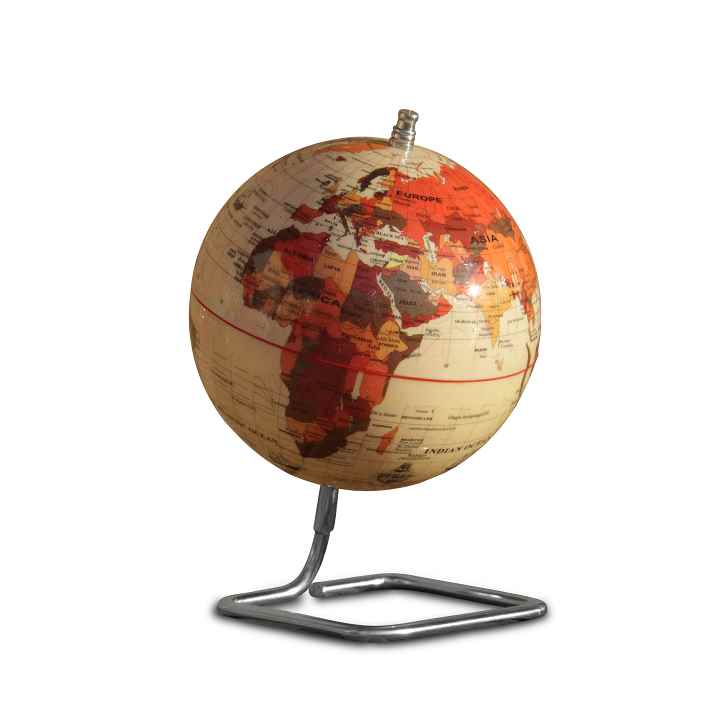 کره جغرافیایی سایز14 پایه هندسی کرم فارسی ایده