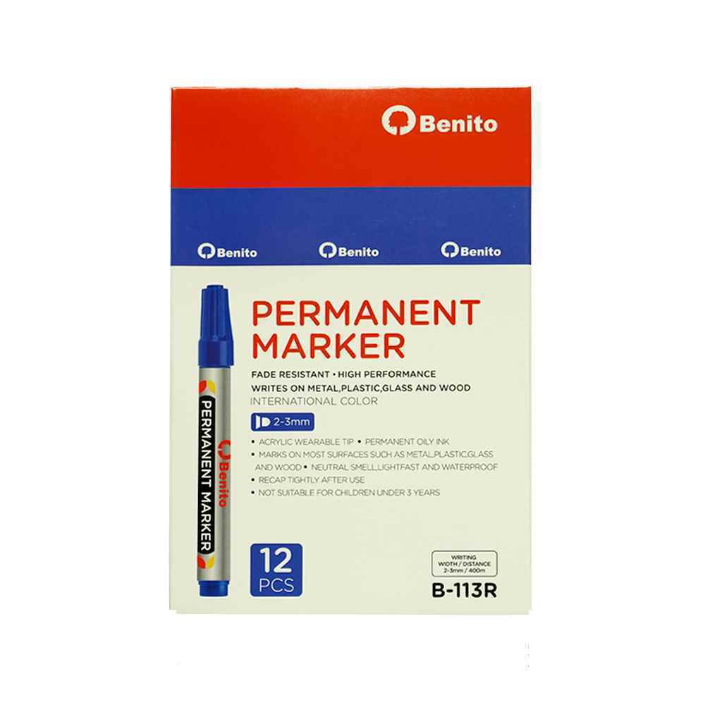 ماژیک معمولی گرد آبی بنیتو