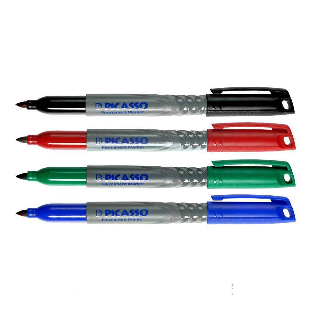 ماژیک معمولی قلمی رنگ جور اداری(آبی5مشکی5قرمز1سبز1)پیکاسوکدPM-300