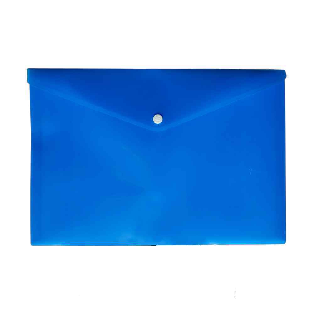 پاکت دکمه دار A4 آبی سوپربایند