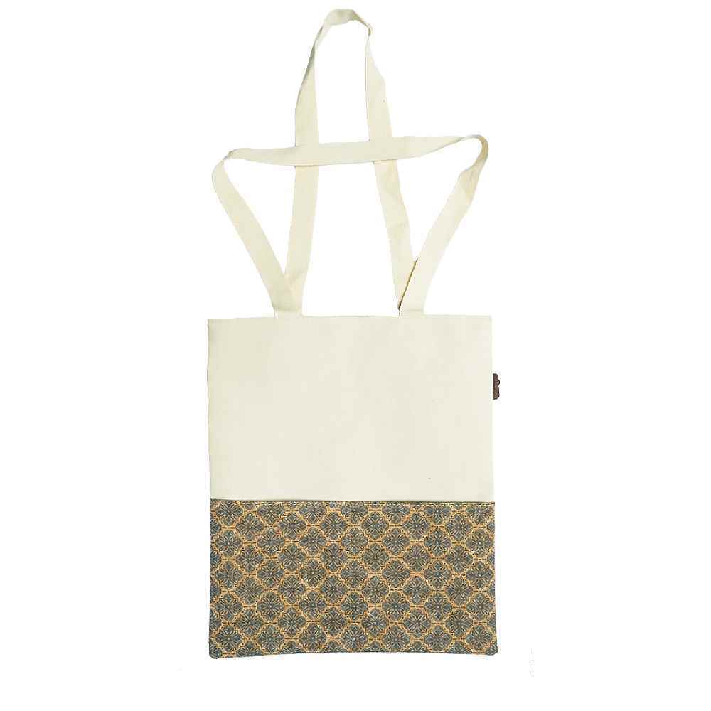 ساک خرید(توت بگ) متوسط چوب پنبه باروک لیام کدL-16063