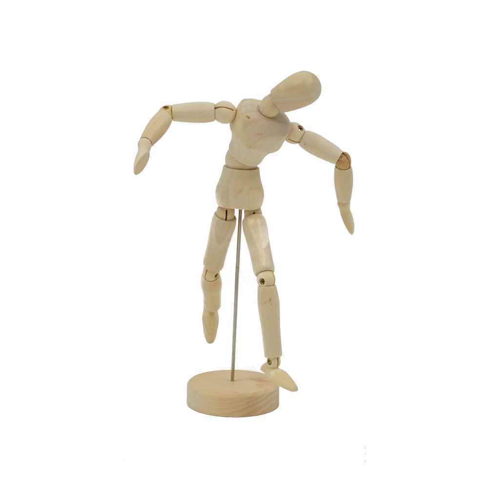 فیگورآدمک20سانت چوبی(جعبه طلقی)پارس آرتیست اعلا