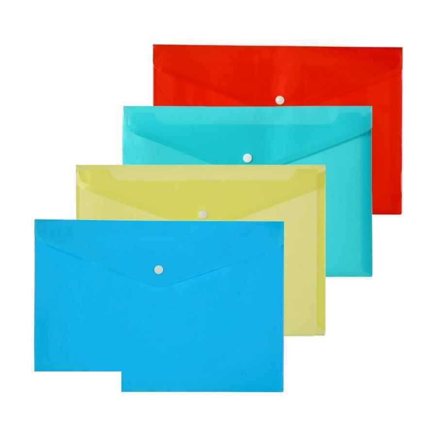 پاکت دکمه دار A4 طوسی لیام