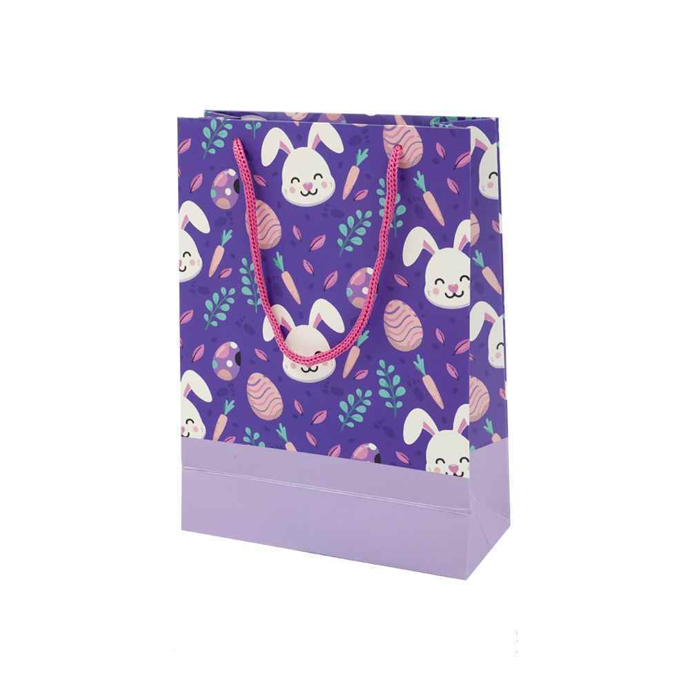 ساک دستی(کادویی)گلاسه طرح دار سایز1هیرمند پیپر16*22